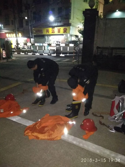 我司駐金博龍保安分隊進(jìn)行消防演練活動